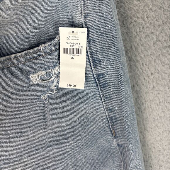 Old Navy Kicker Bootcut Jeans Womens Size 20 Light Wash Secret Smooth Pockets - Picture 3 of 10